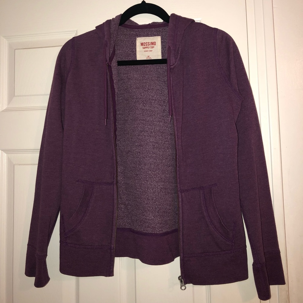 Purple Zip-Up Hoodie- Mossimo